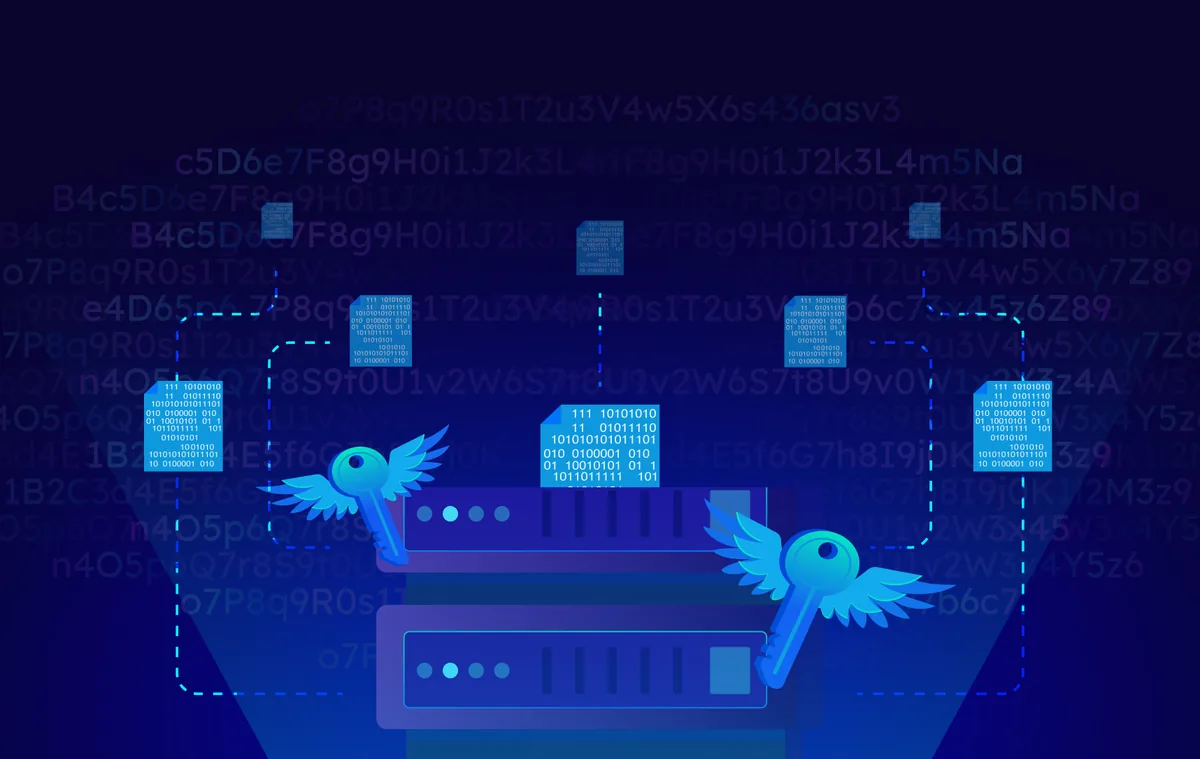 Data uploading via encryption service
