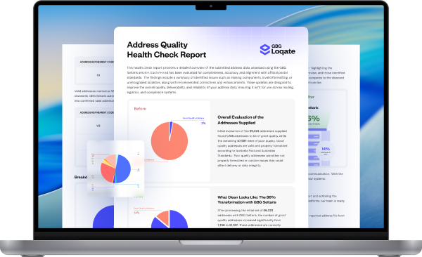 Health Check Report preview on a laptop